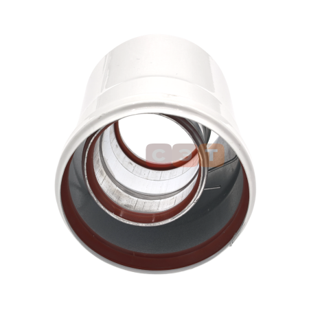 Адаптер коаксиальный вертикальный (фланец) Ø 60/100 мм